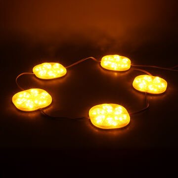 PowerMaster (20 Adet) PM-14708 12 Volt 3 Watt Sarı Sabit 6565-2835 Modül Led 65x65x12mm