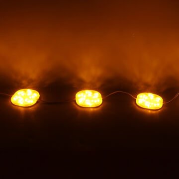 PowerMaster (20 Adet) PM-14708 12 Volt 3 Watt Sarı Sabit 6565-2835 Modül Led 65x65x12mm