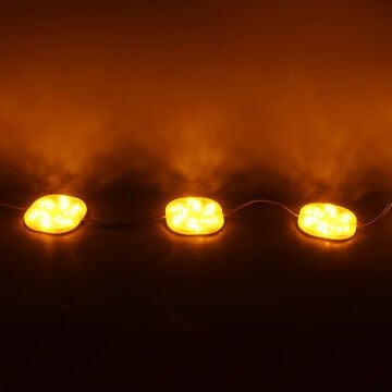 PowerMaster (20 Adet) PM-14708 12 Volt 3 Watt Sarı Sabit 6565-2835 Modül Led 65x65x12mm