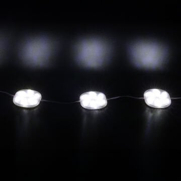 PowerMaster (20 Adet) PM-14704 12 Volt 3 Watt Soğuk Beyaz Sabit 6565-2835 Modül Led 65x65x12mm