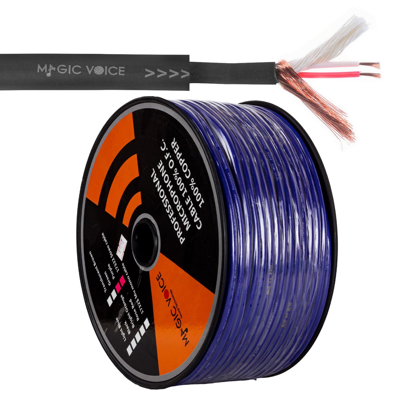 Magıcvoıce Mikrofon Kablosu Stereo 1 Kalite 100m Mor