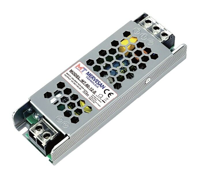 MT-60-24-S Metal Kasa İç Mekan AC-DC Adaptör/MS-60-24-S