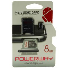 Powerway 8 GB Micro SD Hafıza Kartı PWR-8