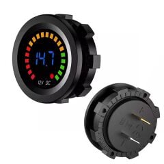 PowerMaster IC-230E 6-18 Volt Voltmetre Pano Tipi Akü Göstergeli 28 Mm