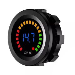 PowerMaster IC-230E 6-18 Volt Voltmetre Pano Tipi Akü Göstergeli 28 Mm