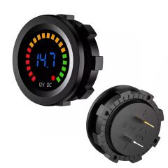 PowerMaster IC-230E 6-18 Volt Voltmetre Pano Tipi Akü Göstergeli 28 Mm