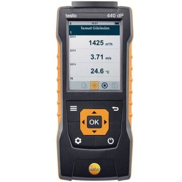 Testo 440 dP Fark Basınç Ölçerli Prob Okuyucu Cihaz