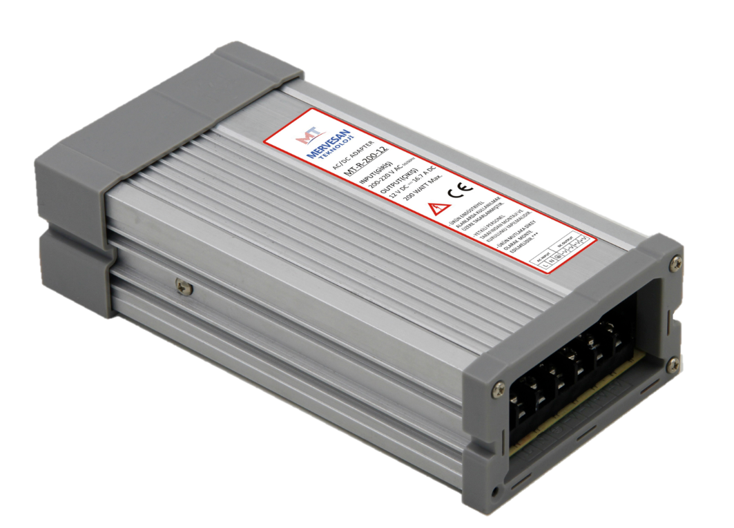 MT-250-24-S Metal Kasa İç Mekan AC-DC Adaptör/MS-250-24-S