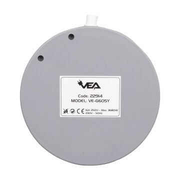 Vea VE-G605Y 5'li Anahtarlı 1.5 Metre Grup Priz