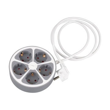 Vea VE-G605Y 5'li Anahtarlı 1.5 Metre Grup Priz