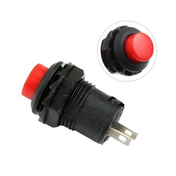 IC-185 D 12MM KALICILI 2 PIN PLASTİK BUTON (5 Lİ PAKET)