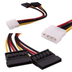 İKİLİ SATA POWER KABLO (10'LU PAKET)