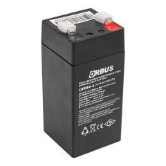 Orbus ORB4-4 4 Volt 4 Amper Dik Akü (45x45x100 Mm)