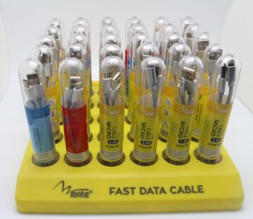 Mate Hızlı Şarj Kablo Seti 30'lu (6-İphone, 6-UsbType C, 18-Micro Usb)