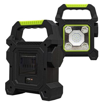 Powermaster JY-258C 3 Kademeli̇ Şarjlı Çok Fonksiyonlu Solar Işıldak