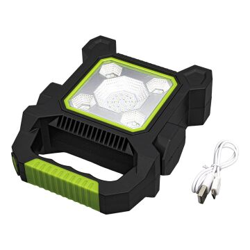 Powermaster JY-258C 3 Kademeli̇ Şarjlı Çok Fonksiyonlu Solar Işıldak