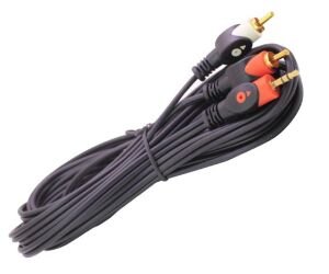 Powermaster PM-1943 2 RCA 3.5Mm Stereo Erkek Kablo 5 Metre