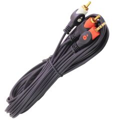 Powermaster PM-1943 2RCA - 3.5Mm Stereo 5 Metre Erkek Kablo