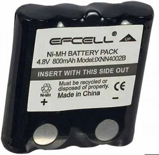 PowerMaster BP38/40 NI-MH 4.8 Volt 800mAh Cobra Telsiz Pili Şarj Edilebilir Şarjlı 4xAAA
