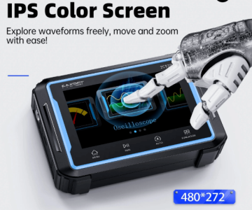 Fnirsi 2C53P 3in1 50MHz 2 Kanal 250MSa/s El Tipi Dijital Tablet Osiloskop & Multimetre & Sinyal Jeneratörü