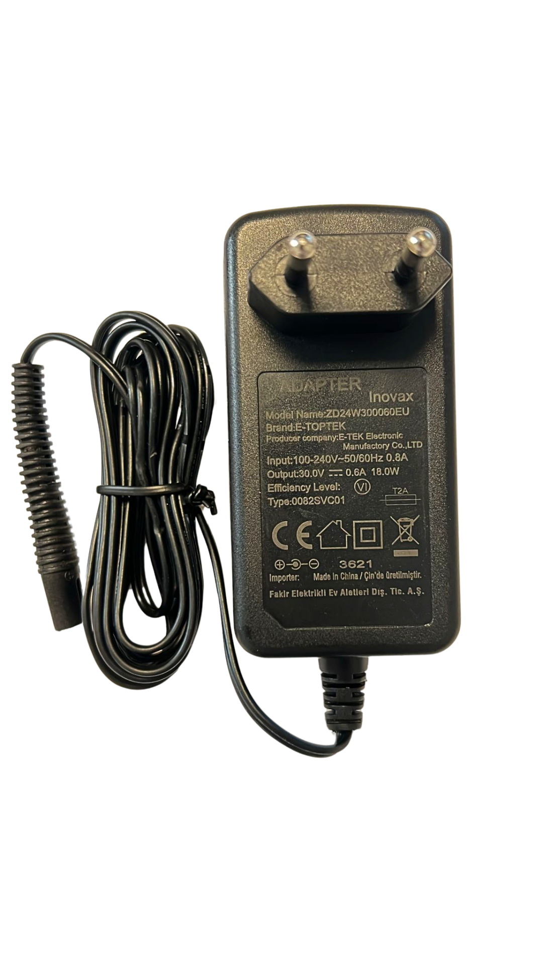 30 Volt 600Mah Fakir Arçelik SD9961 Xiaomi Dikey Süpürge Şarj Adaptörü