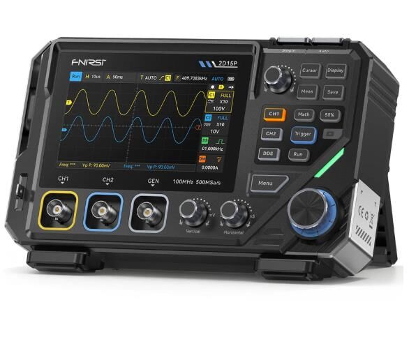 FNIRSI® 2D15P 3'ü 1 Arada Masaüstü 2 Kanallı 100MHz Fosfor Osiloskop Multimetre