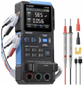 FNIRSI® LC1020E Yüksek Hassasiyetli Elde Taşınabilir Dijital Köprü LCR ESR Test Cihazı