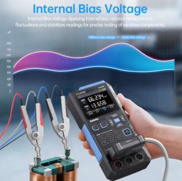 FNIRSI® LC1020E Yüksek Hassasiyetli Elde Taşınabilir Dijital Köprü LCR ESR Test Cihazı