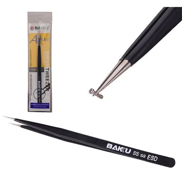 Baku BK-A8-SS-SA-ESD İnce Uzun Uçlu Cımbız