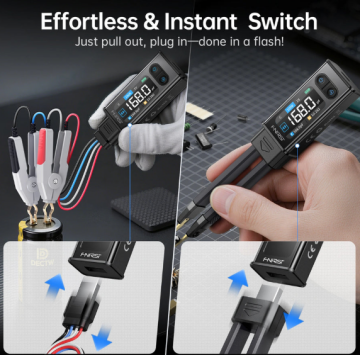 FNIRSI® LCR-ST2 100K LCR ESR Ölçüm Cihazı 2’si 1 Arada Dijital Cımbız