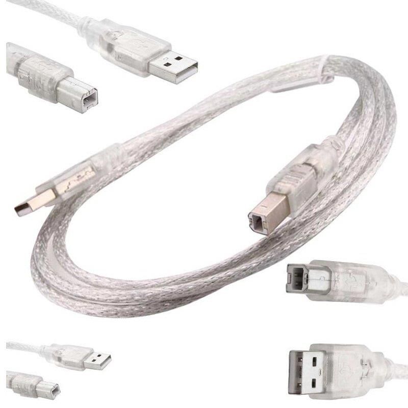 Powermaster Şeffaf USB Yazıcı Kablosu 1.5 Metre