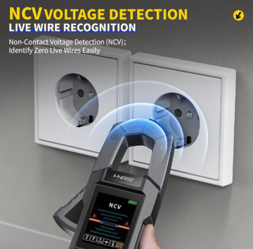 FNIRSI DMC-100 Akım Gerilim Pens Metre | 10000 Sayımlı Dijital True RM