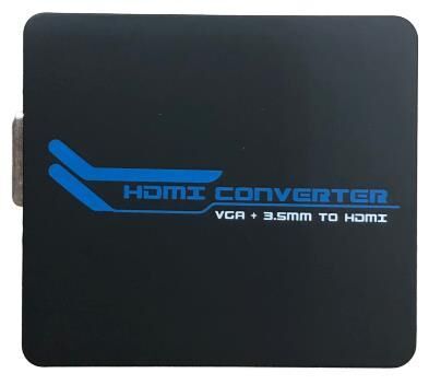 Vga To Hdmı + Stereo Converter Dönüştürücü Çevirici Adaptör A/V Mini