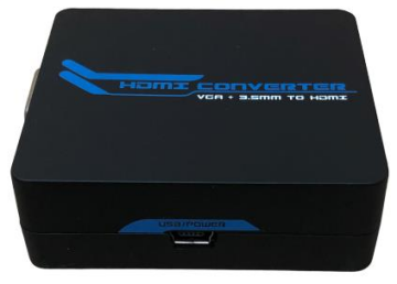 Vga To Hdmı + Stereo Converter Dönüştürücü Çevirici Adaptör A/V Mini