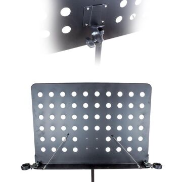Magicvoice MV-19498 Katlanabilir Tripod Nota Sehpası Perfore Standı Konser Orkestra Tipi Yükseklik Ayarlı (50-150CM)