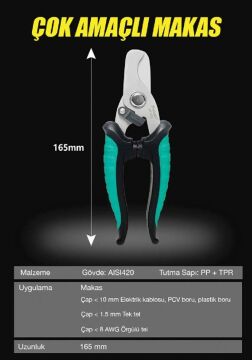 Proskit SR-332 Çok Amaçlı Makas
