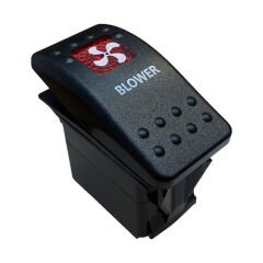 PowerMaster ﻿Havalandırma Sembollü Işıklı 3 Pinli On-Off 12-24V Marin Switch