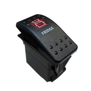 PowerMaster Buzdolabı Sembollü Işıklı 3 Pinli On-Off 12-24V Marin Switch