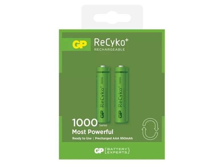 GP ReCyko+ 1000 Mah Şarj Edilebilir AAA Pil 2'li Paket
