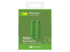 GP ReCyko+ 1000 Mah Şarj Edilebilir AAA Pil 2'li Paket