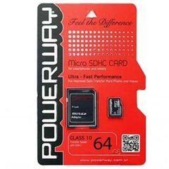 Powerway PWR-64 64 GB Micro SD Hafıza Kartı Class 10