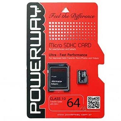 Powerway PWR-64 64 GB Micro SD Hafıza Kartı Class 10