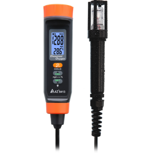 AZ 8413 Uzun Kablolu Problu Çözünmüş Oksijen (DO) Ölçer