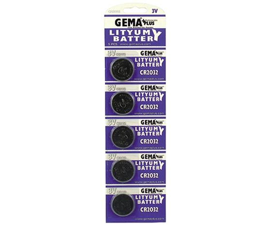GEMA PLUS CR 2032 3V PİL 5Lİ PAKET FİYATI