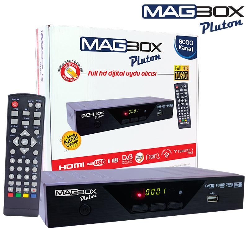 Magbox Pluton Kasalı HD Uydu Alıcısı TKGS li