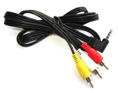 3.5 mm - AV Kompozit 3 RCA Video ve Ses Kablosu Mini Uydu Kablosu