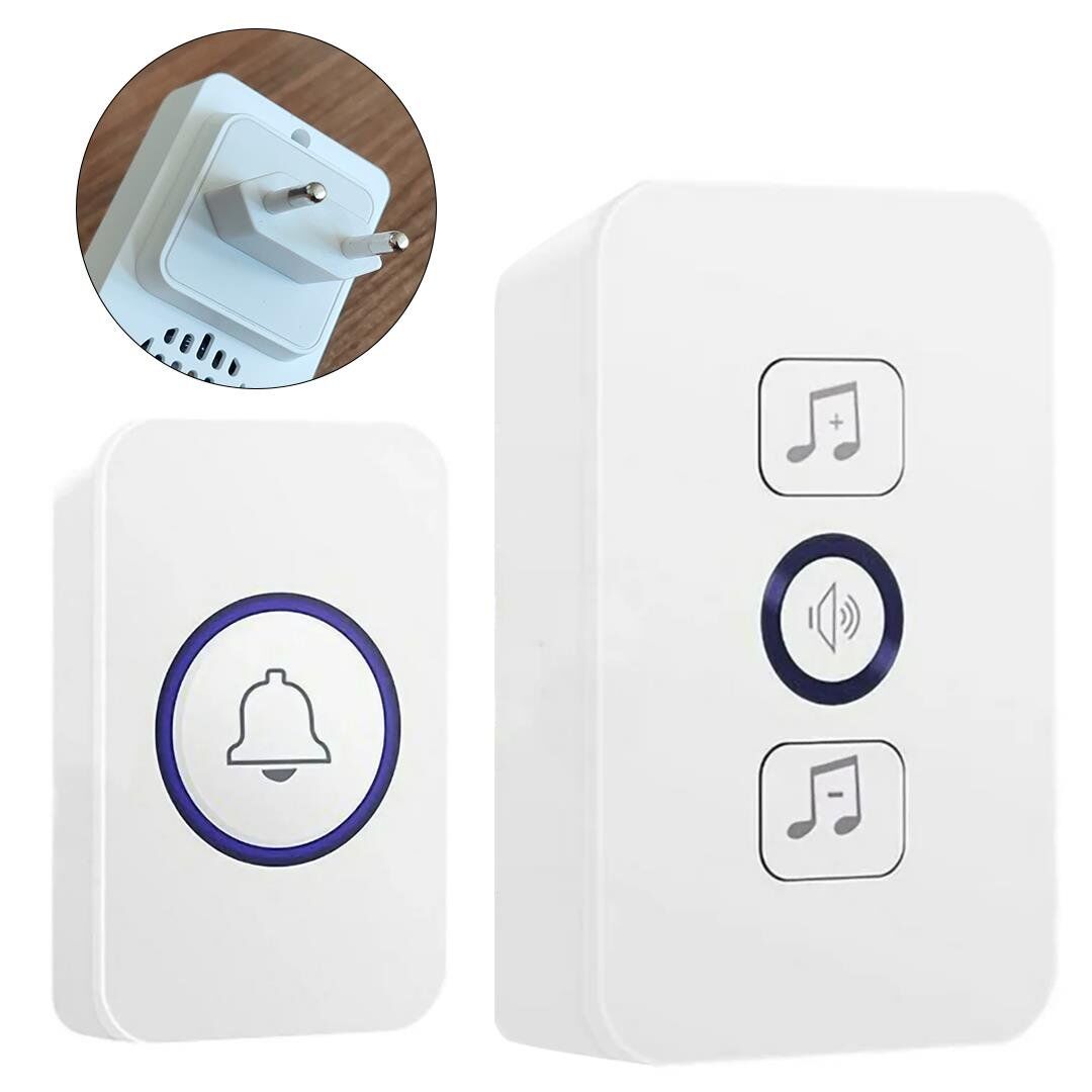 PowerMaster PM-27140 Kablosuz Kapı Zili - 32 Melodili Priz Tipi