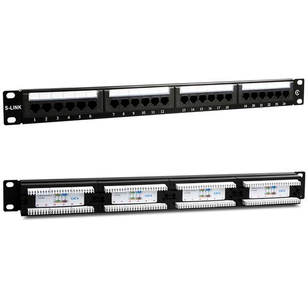S-Link SL-F624 24’lü FTP Cat6 Patch Panel
