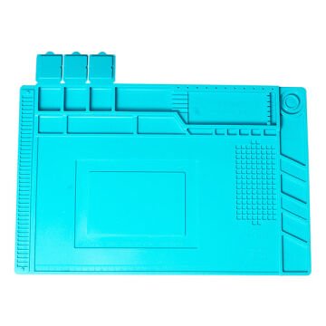 PowerMaster S-160 Silikon Tamir Onarım Lehim Matı Pedi Isıya Dayanıklı Magnetli Antistatik (45X30 CM)