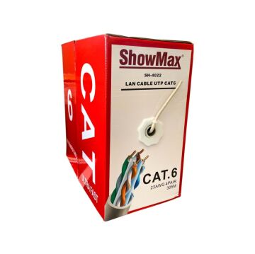 Showmax SH-4022 Cat6 Cat5 Kablo 23awg 0.50mm 305 Metre